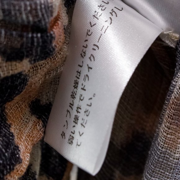 Chloé R/16 Multicolored Tawny Leopard Print Gauze Dress - Picture 12 of 13